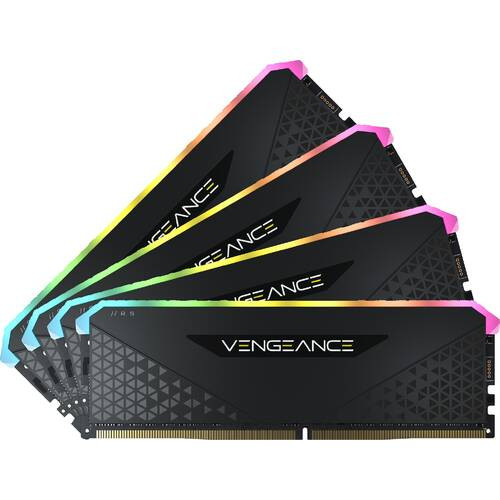 CMG128GX4M4E3200C16 [デスクトップ用 / DDR4 SDRAM（288pin） / 128GB(32GB × 4枚組)セット / DDR4-3200 CL16-20-20-38 / VENGEANCE RGB RSシリーズ　OCメモリー]