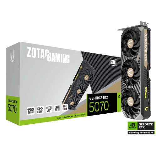 ZOTAC GAMING GeForce RTX 5070 SOLID ZT-B50700D-10P ZOTAC GAMING GeForce RTX 5070 SOLID ZT-B50700D-10P